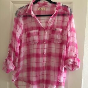 Hollister button up blouse